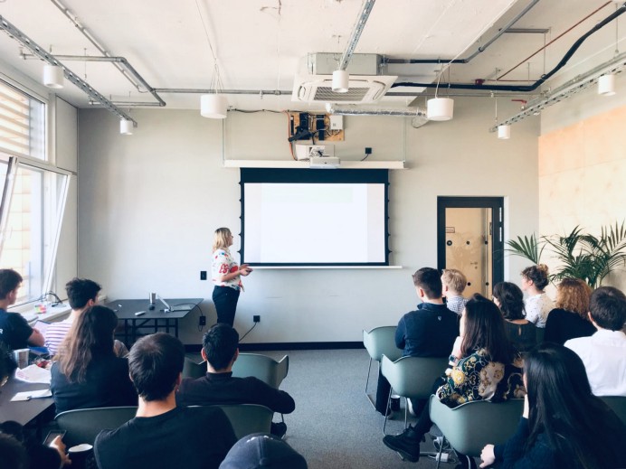 Me Presenting the Prototype