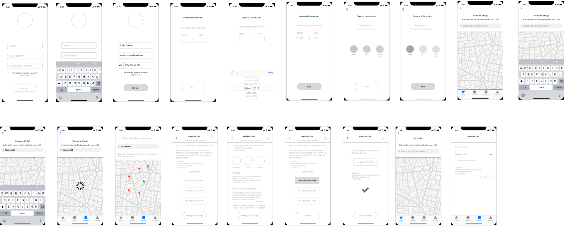 All screens in higher level of realism